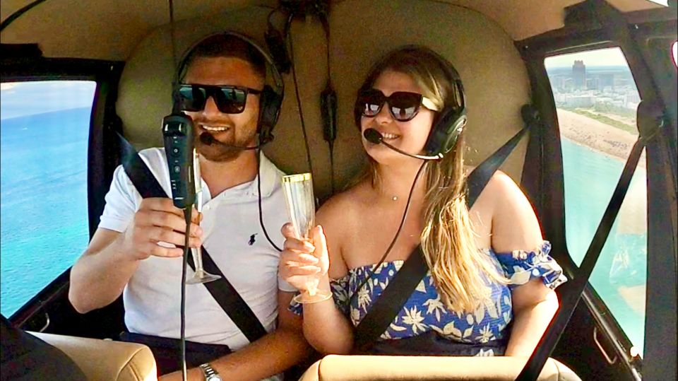 Miami: Private Romantic Helicopter Tour With Champagne - Romantic Celebration