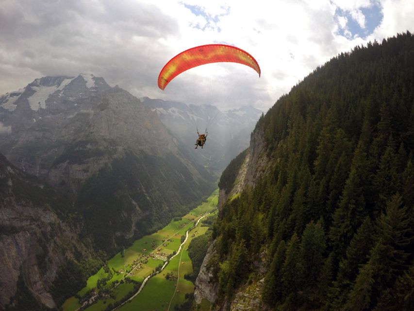 Mürren: Paragliding Over Lauterbrunnen Cliffs and Waterfalls - Landing and Onward Transportation