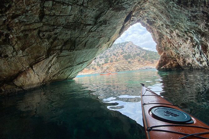 Naxos: Rhina Cave Sea Kayaking Tour - Route