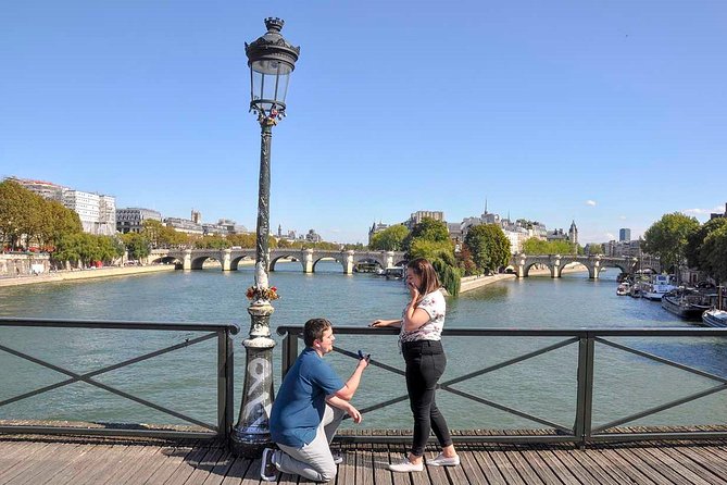 Paris Engagement Proposal Private Walking Tour With Professional Photographer - Capturing the Proposal Moment