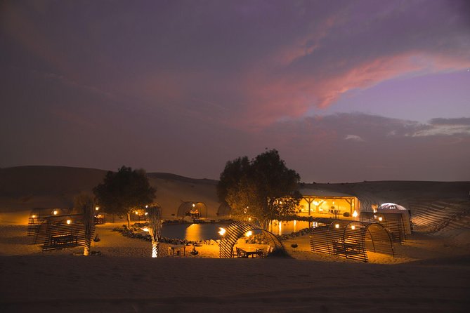 Platinum Luxury Desert Safari With 6-Course Dinner in Cabana - Flaming Sands of Arabia Show