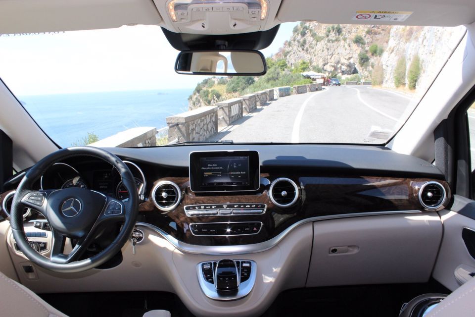 Private Transfer From Amalfi to Rome or Vice Versa - Onboard Amenities