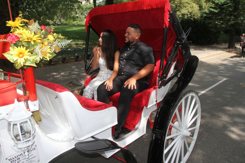 Romantic/Proposal Central Park Carriage Tour Up to 4 Adults - Photography Services