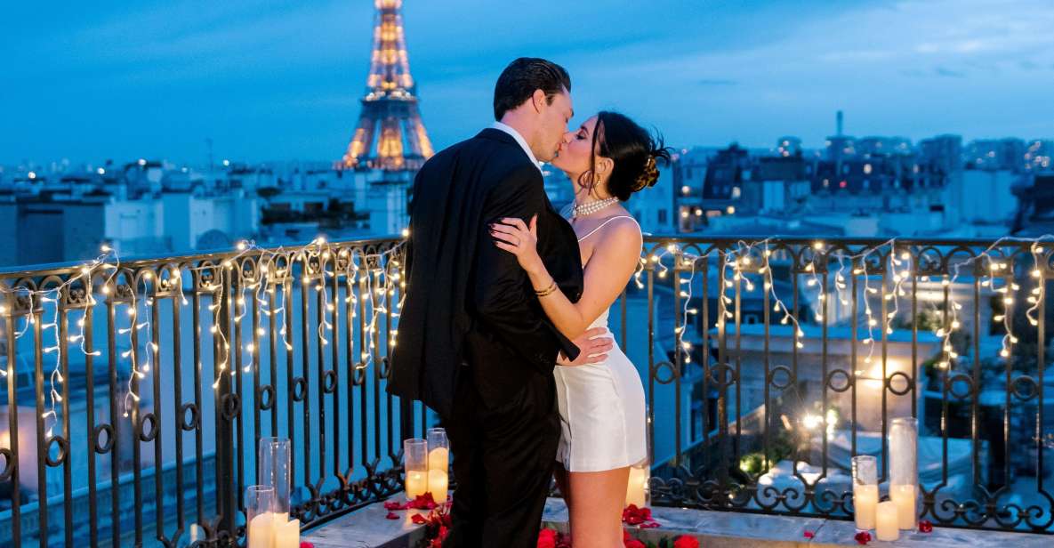 Romantic Proposal on an Eiffel View Palace Terrace - Panoramic Views