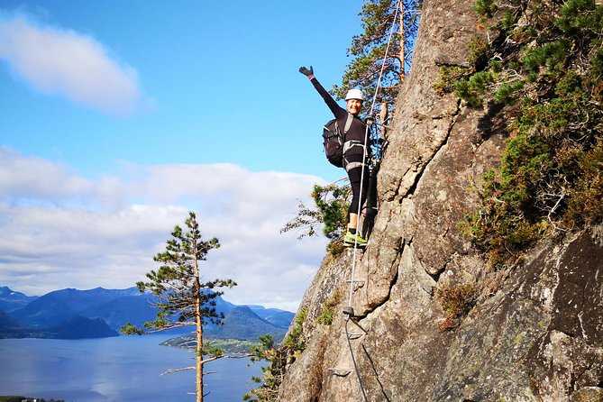 Romsdalsstigen Via Ferrata - Introwall - Continuous Cable and Steps on Route