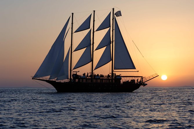 Santorini Caldera Sunset Sailing Cruise With Dinner and Wine - Inclusions