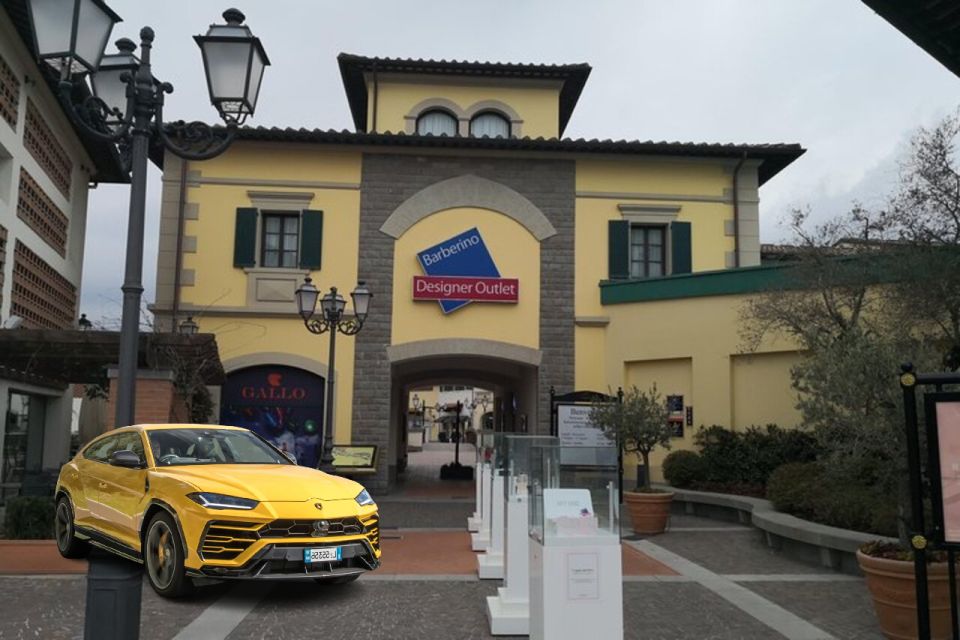 Shopping Time at Designer Barberino Outlet From Florence - Lamborghini Urus Transportation