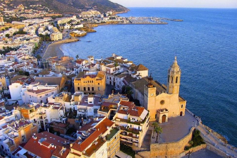 Sitges: Sailboat Trip + Walking Tour and Wine Cellar Tour - Visiting Palau De Maricel and Churches