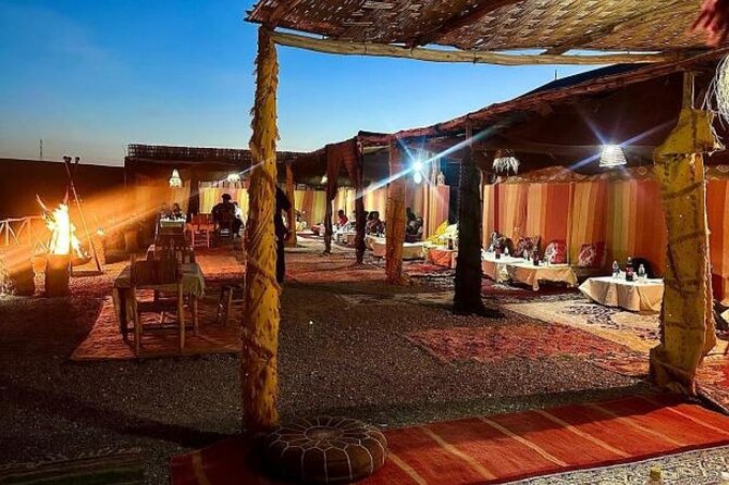 Sunset & Dinner in Desert Agafay Marrakech With Camels - Moroccan Dinner