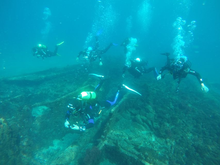 Terceira: Angra Do Heroismo Scuba Diving Tour With 2 Dives - Dive Depths