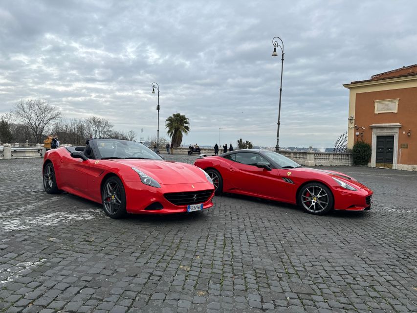 Testdrive Ferrari Guided Tour of the Tourist Areas of Rome - Accompanied by an Expert Tutor