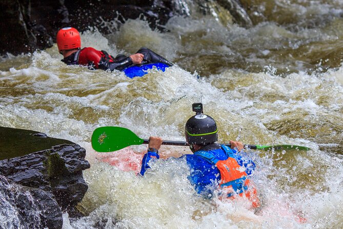 Whitewater River Tubing Llangollen - Arriving at Horseshoe Falls