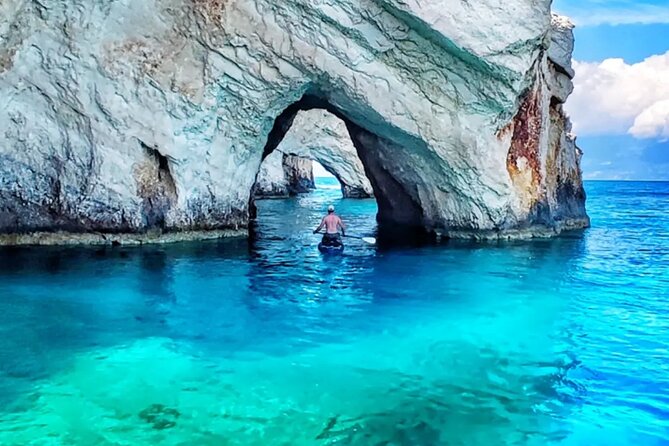 Zakynthos Half Day Tour Shipwreck Beach Blue Caves by Small Boat - Exploring the Blue Caves