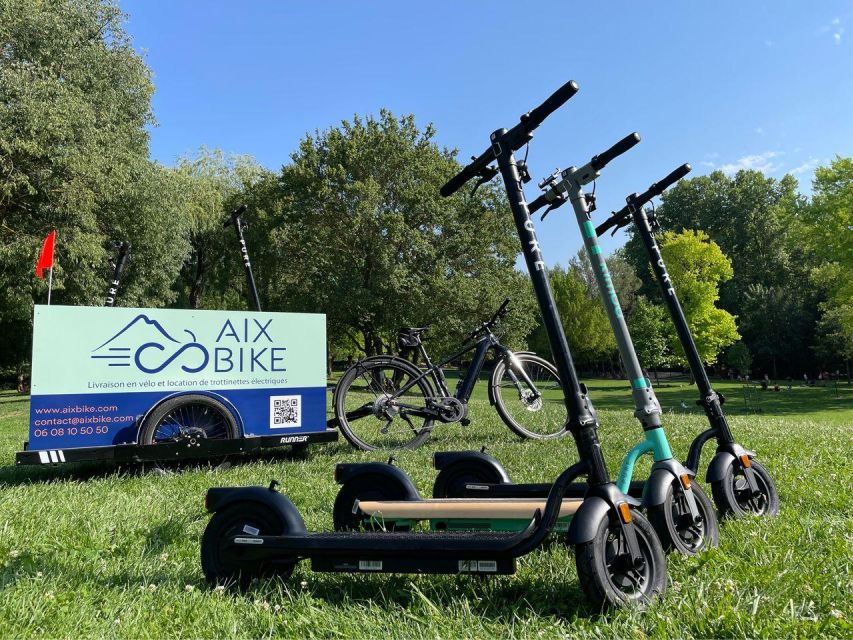 Aix-en-Provence: Electric Scooter Rental - Hotel/Airbnb Pickup and Drop-off