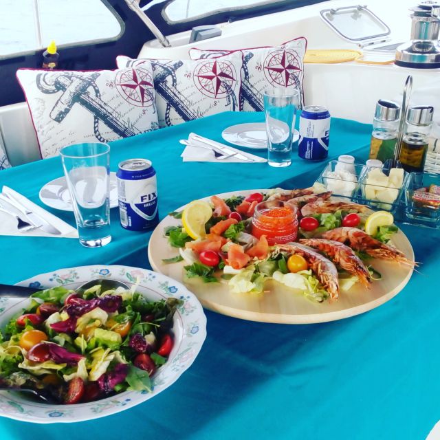 Athens Riviera: Private Luxury Dinner Aboard a Moored Yacht - Menu Options