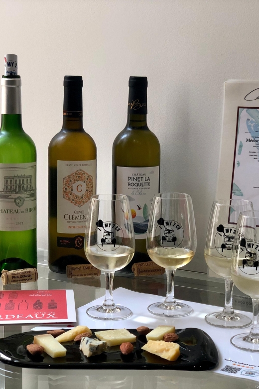 Bordeaux Wines: Tasting Class With 4 White Wines and Cheese - Booking and Cancellation Policy