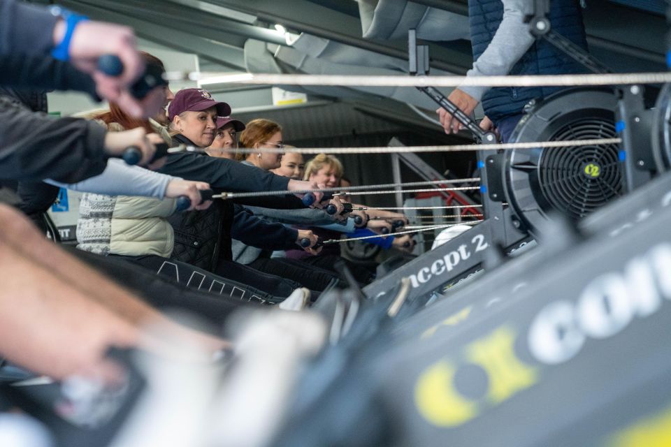 Cambridge: INDOOR Rowing Experience and Tour of Boathouse - Lifting the Largest Boat