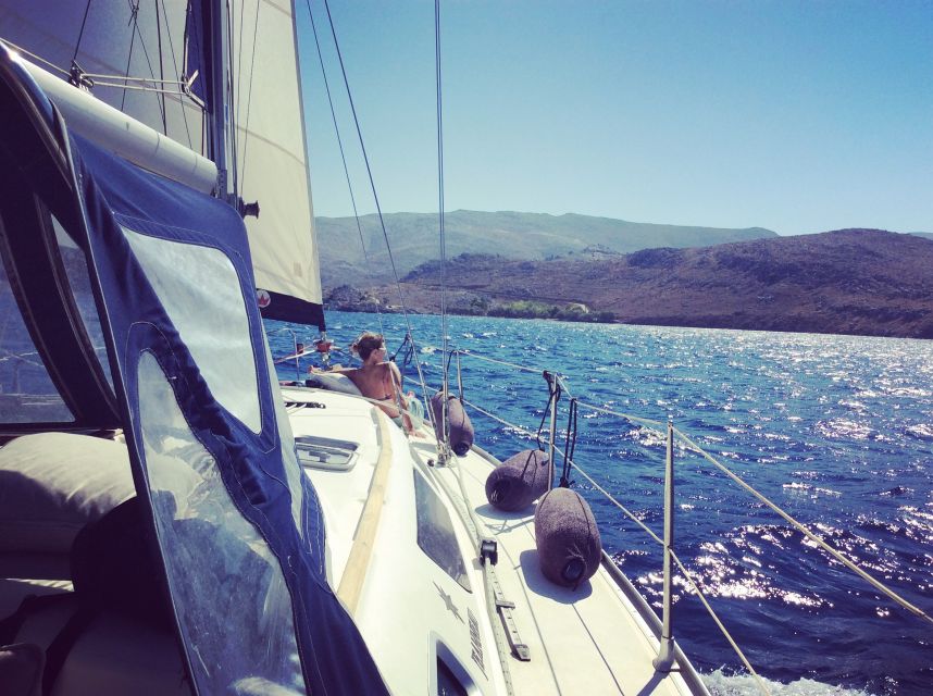 Chios: Sailing Boat Cruise to Oinouses With Meal & Drinks - Swimming and Snorkeling