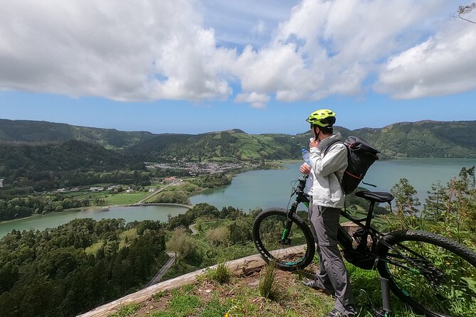 E-bike Sete Cidades - All Mountain Bike Program - Taking in Volcanic Scenery