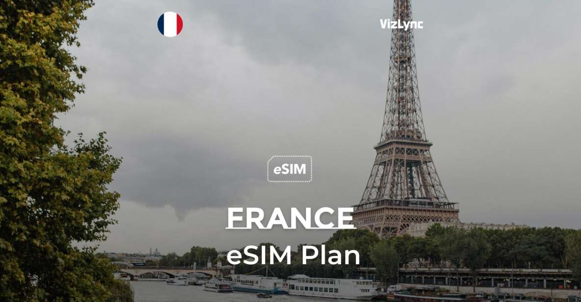 France Travel Esim Plan With Unlimited EU Calls and Data - Instant Esim Activation