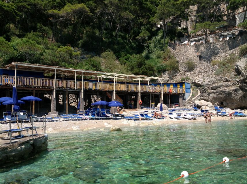 From Capri: Capri and Positano Full-Day Private Boat Trip - Bangi Di Tiberio Lagoon