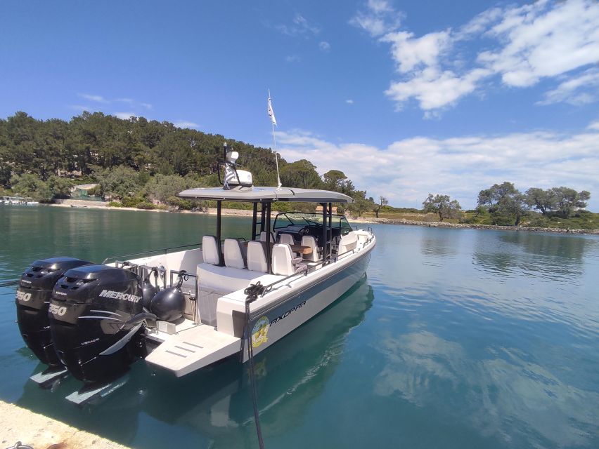 From Gouvia: Private Full-Day Cruise on a Luxury Speedboat - Visiting Stunning Beaches