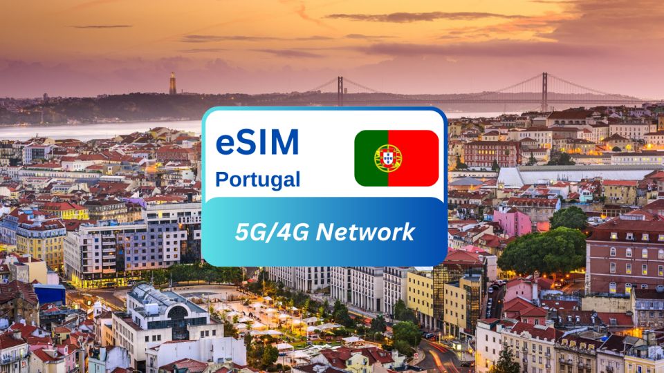 From Lisbon: Portugal Esim Tourist Data Plan - Data Packages and Coverage