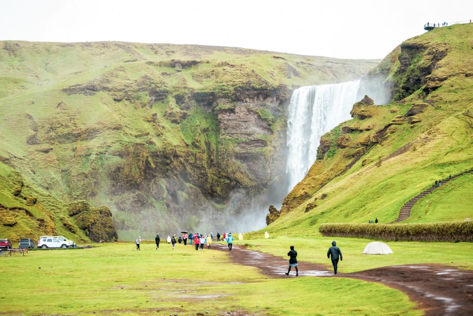 From Reykjavik: South Coast Waterfall, Black Sand & Ice Tour - Waterfall Exploration