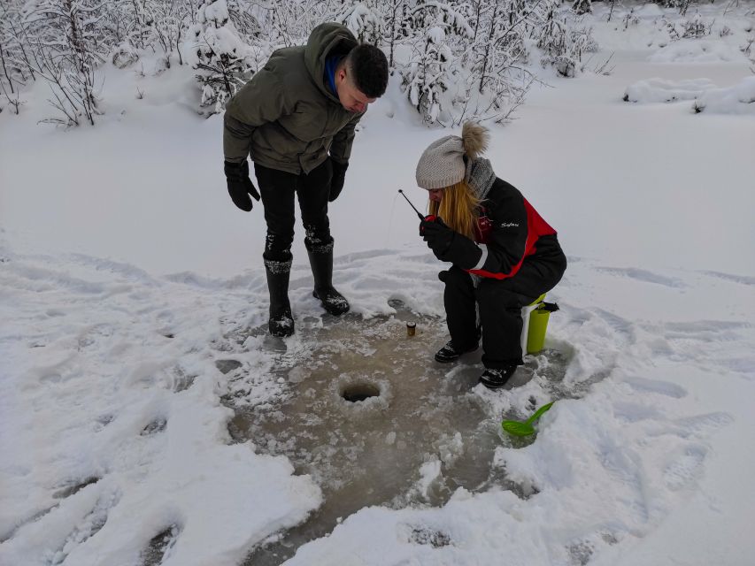 From Rovaniemi: Husky Safari and Salmon Ice Fishing - Ice Fishing Experience Highlights