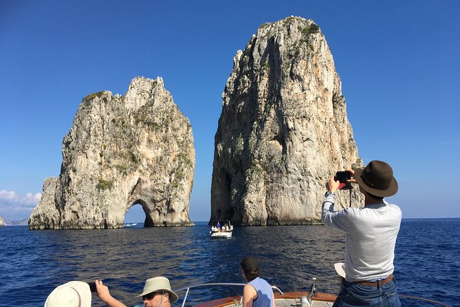 From Sorrento: Capri Shared Tour by Boat + Swim & Snorkel - Duration and Group Size