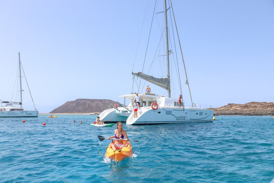 Fuerteventura: Private Luxury Catamaran to Lobo Island - Pickup and Drop-off