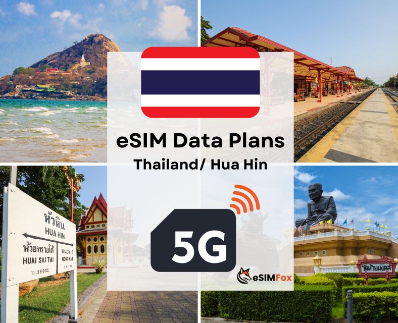 Hua Hin: Esim Internet Data Plan for Thailand 4g/5g - Ideal for Travelers