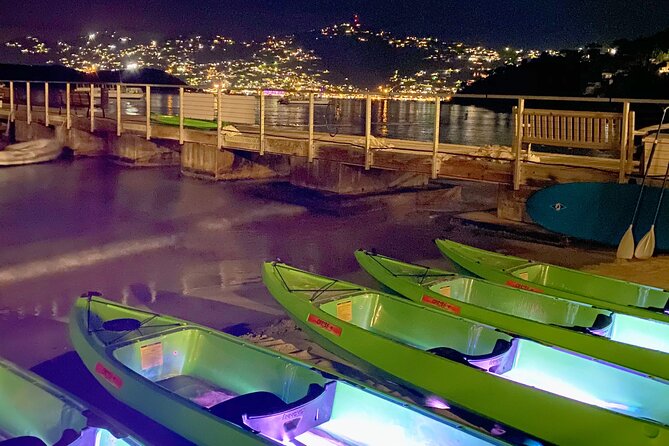 Illuminated Night Kayak From Marriott Frenchmans Cove Dock, US Virgin Islands - Navigating to the Departure Dock