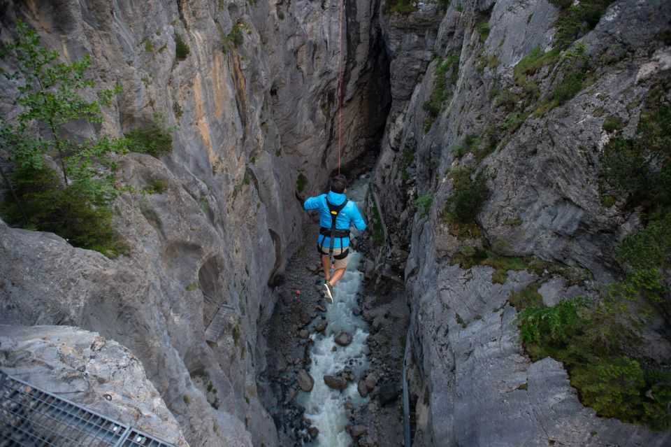 Interlaken: Canyon Swing in Grindelwald - Participant Experience