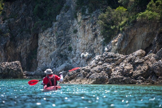 Lefkada Kayak & Snorkel: Explore Blue Cave With a Taste of Greece - Light Mediterranean Snack Included