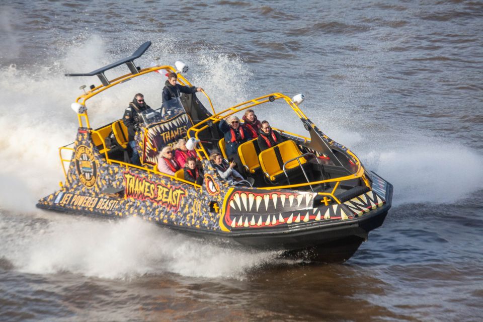 London: 40-Minute TOWER BEAST RIDE - Thames Speedboat Tour - Meeting Point and Directions