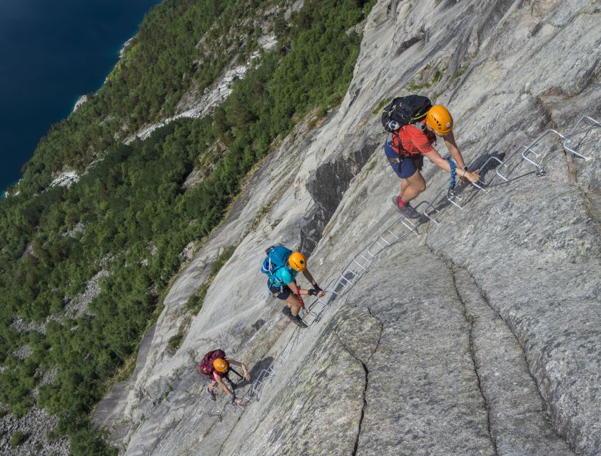 Odda: Full-Day Trolltunga Hiking, and Climbing Tour - Climbing Equipment and Gear