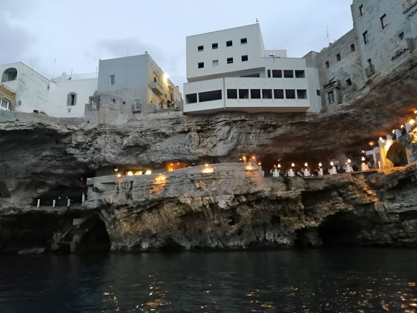 Polignano a Mare: Private Speedboat Cave Trip With Aperitif - Inclusions