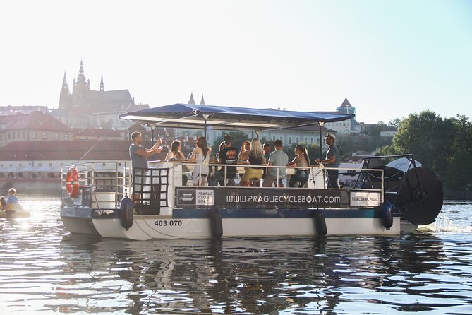 Prague Cycle Boat - The Swimming Beer Bike - Europes Only Cycle Boat Tour