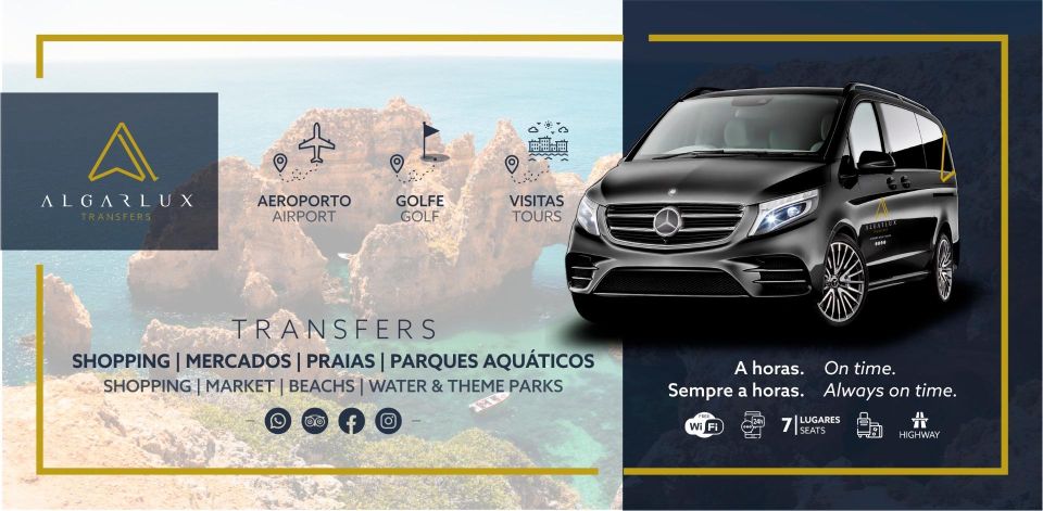 Private Transfer Faro Airport To/From Armação De Pêra - Booking and Availability