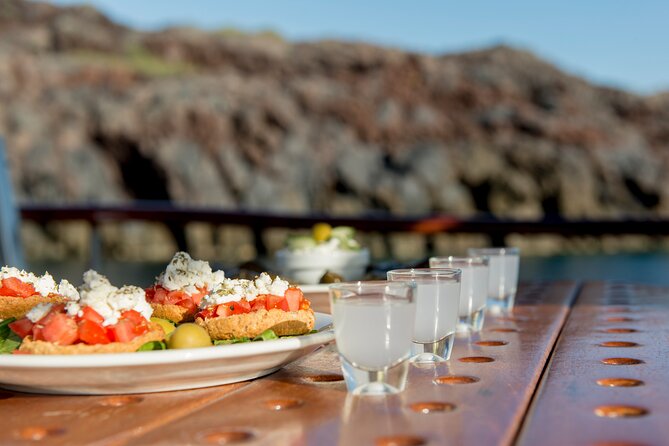 Santorini Caldera Sunset Traditional Cruise With Meal and Drinks - Admiring Santorinis Views