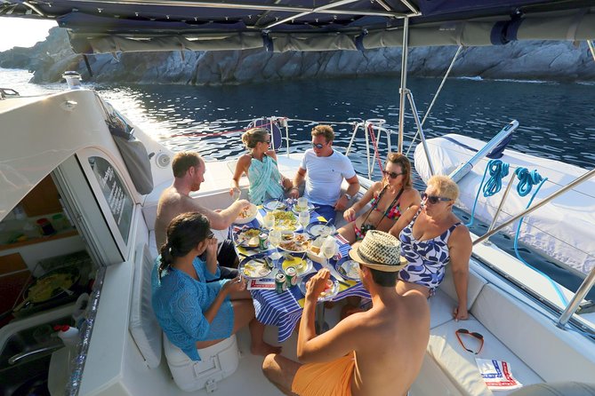 Santorini Full Day Catamaran Private Cruise Incl. Meal, Drinks & Free Transport - Additional Information