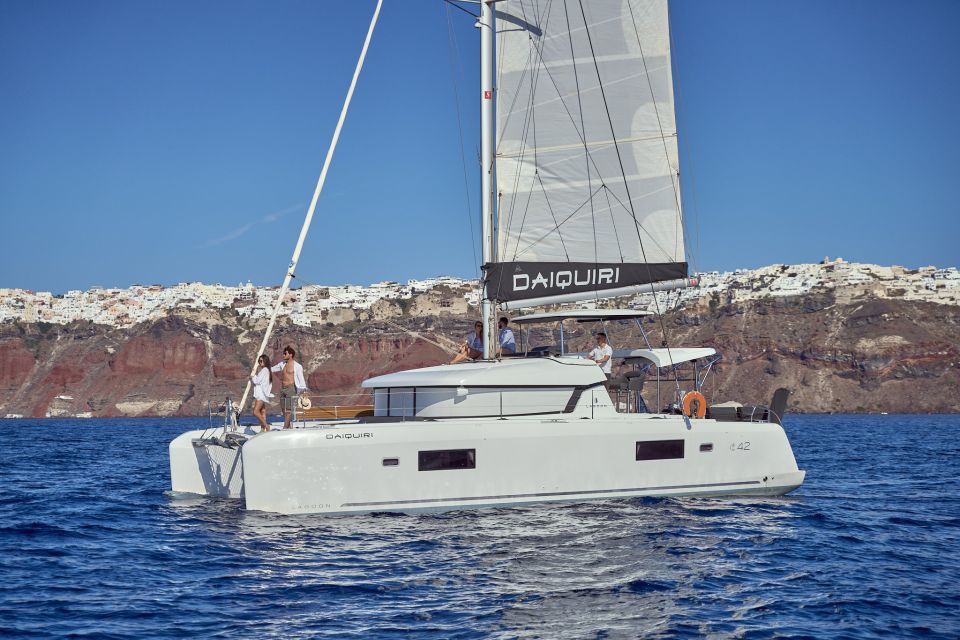 Santorini Oia: Caldera Catamaran Cruise With Meal & Drinks - Pickup and Drop-off Locations