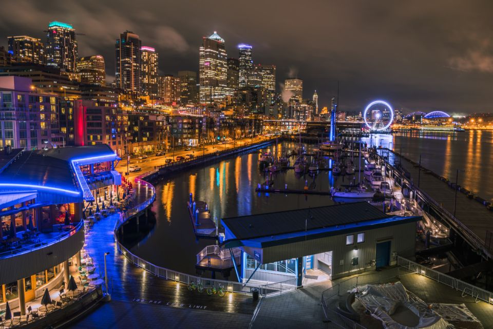 Seattle: Scenic Night Tour With Space Needle & Skywheel - Tour Highlights