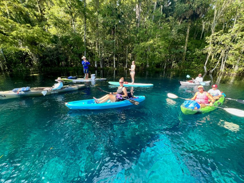 Silver Springs: Manatees and Monkeys Clear Kayak Guided Tour - Safety Gear and Amenities