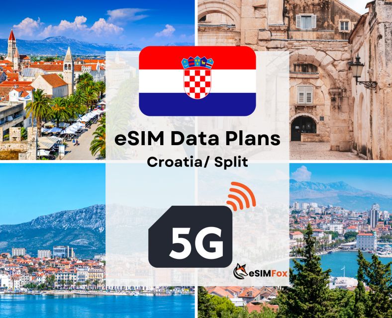 Split: Esim Internet Data Plan for Croatia 4g/5g - Effortless Navigation: Explore Digitally