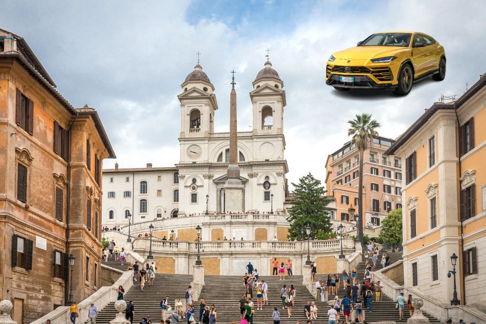 4 Best Views Rome: Private Guided Tour With Lamborghini Urus - Piazza Del Popolo Overlook