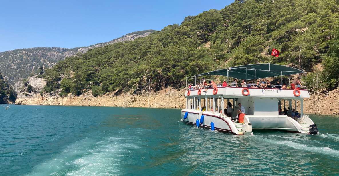 Alanya: Green Canyon Boat Trip With Lunch and Drinks - Boat Tour Across the Lake