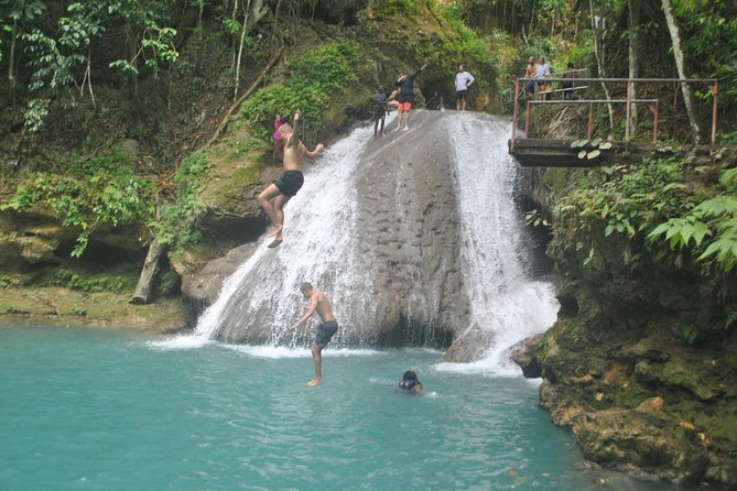 Blue Hole Plus Secret Falls & Dunns River Falls From Grand Palladium - Visiting Blue Hole