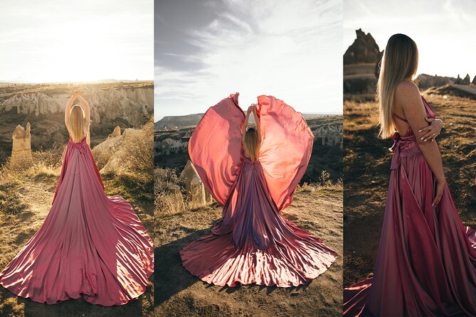 Cappadocia Photoshooting With Flying Dress - Unique Photoshoot Locations